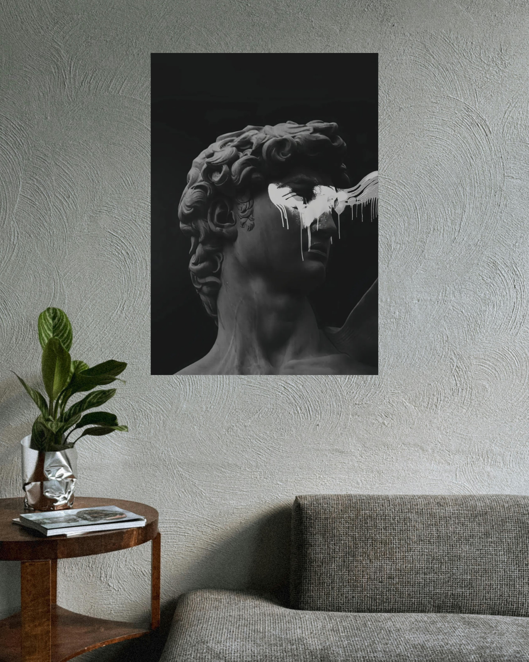 Aesthetic BW Face Paint