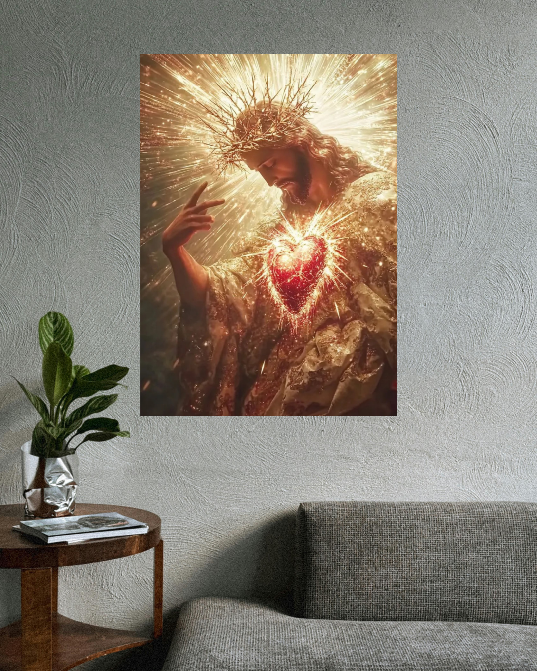 Jesus-Gold Heart