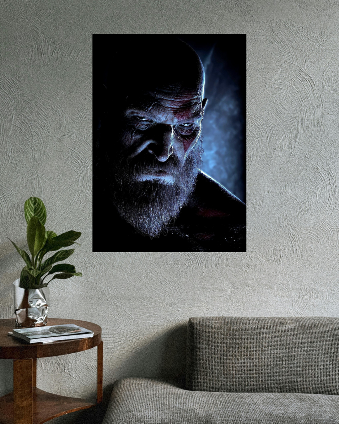 Kratos face night