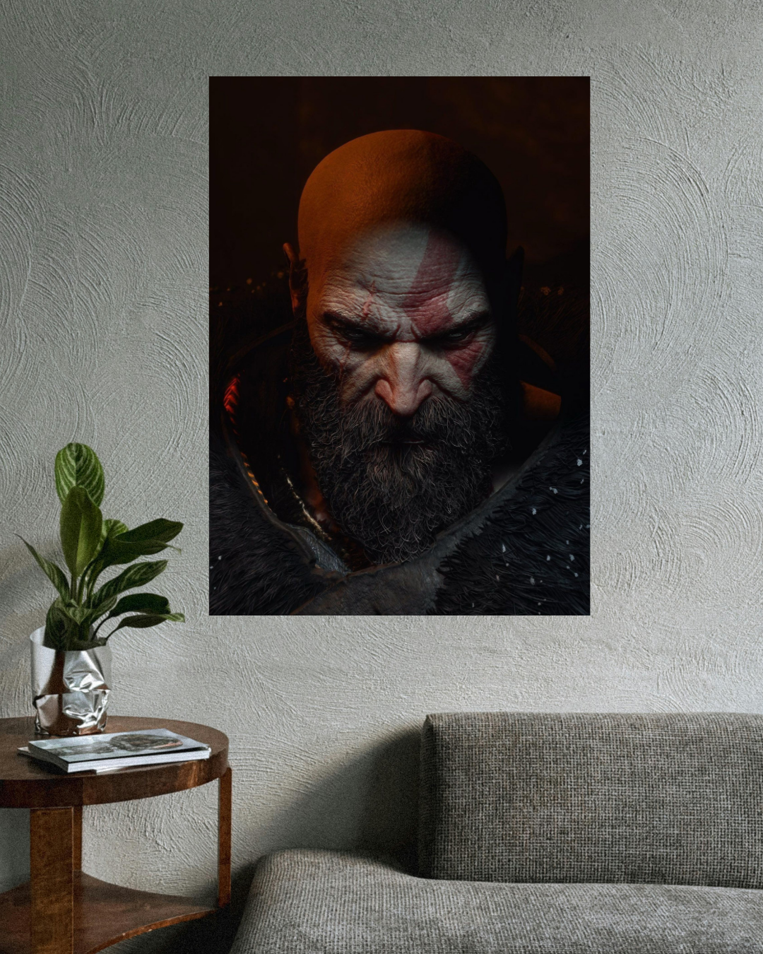 Kratos face red
